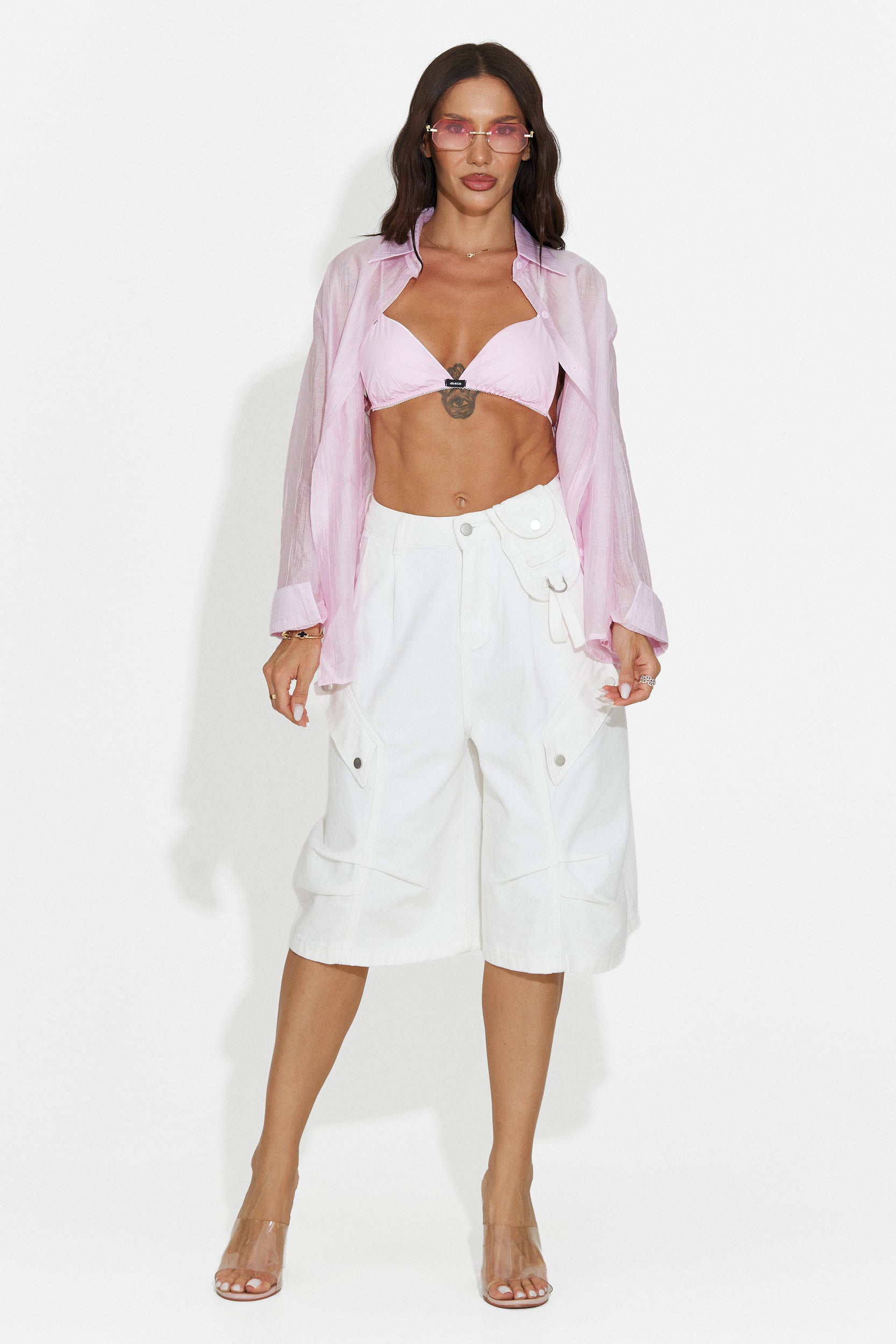 Casual ženska bustier roza Crispys Bogas