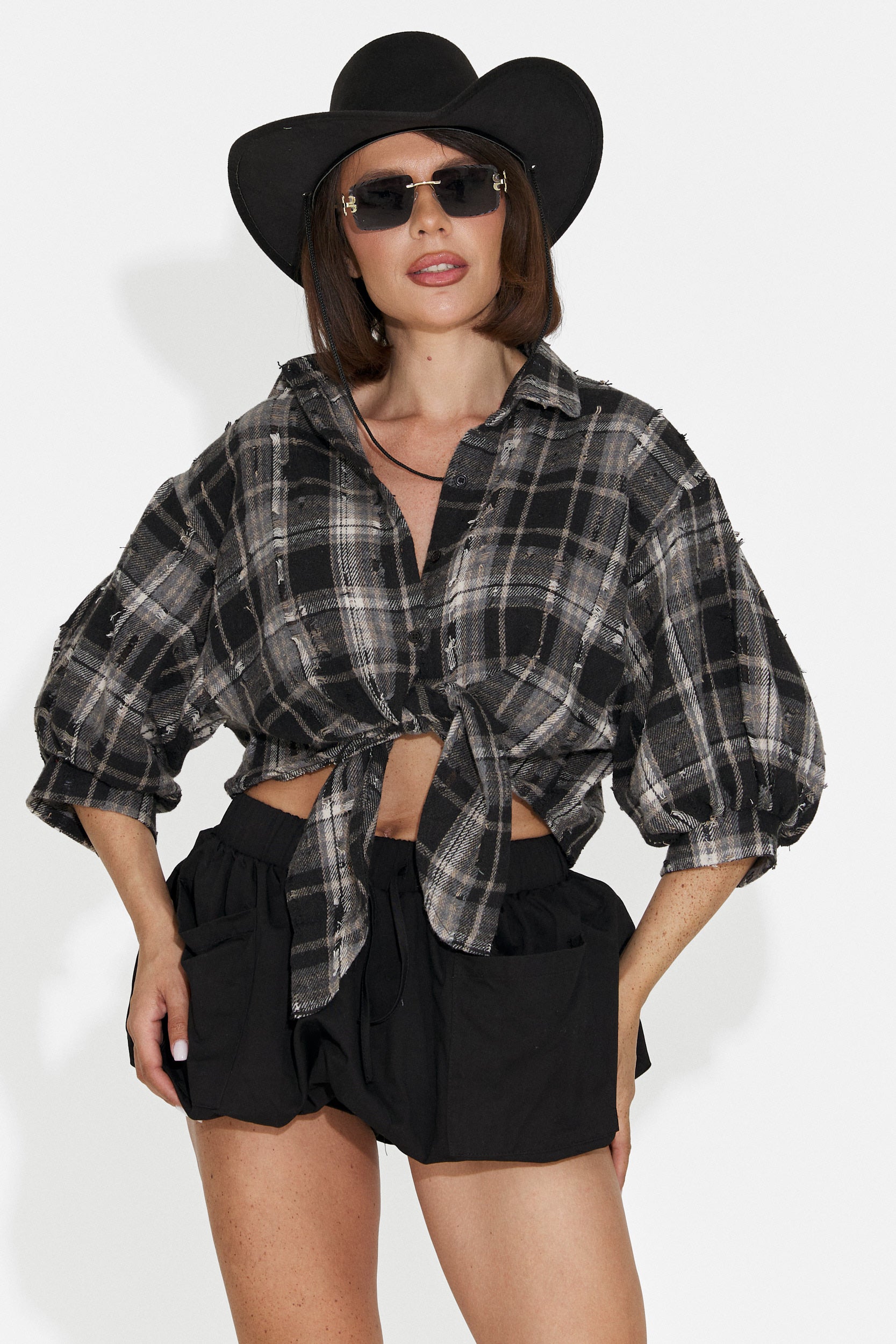 Camasa dama casual neagra Zenaida Bogas