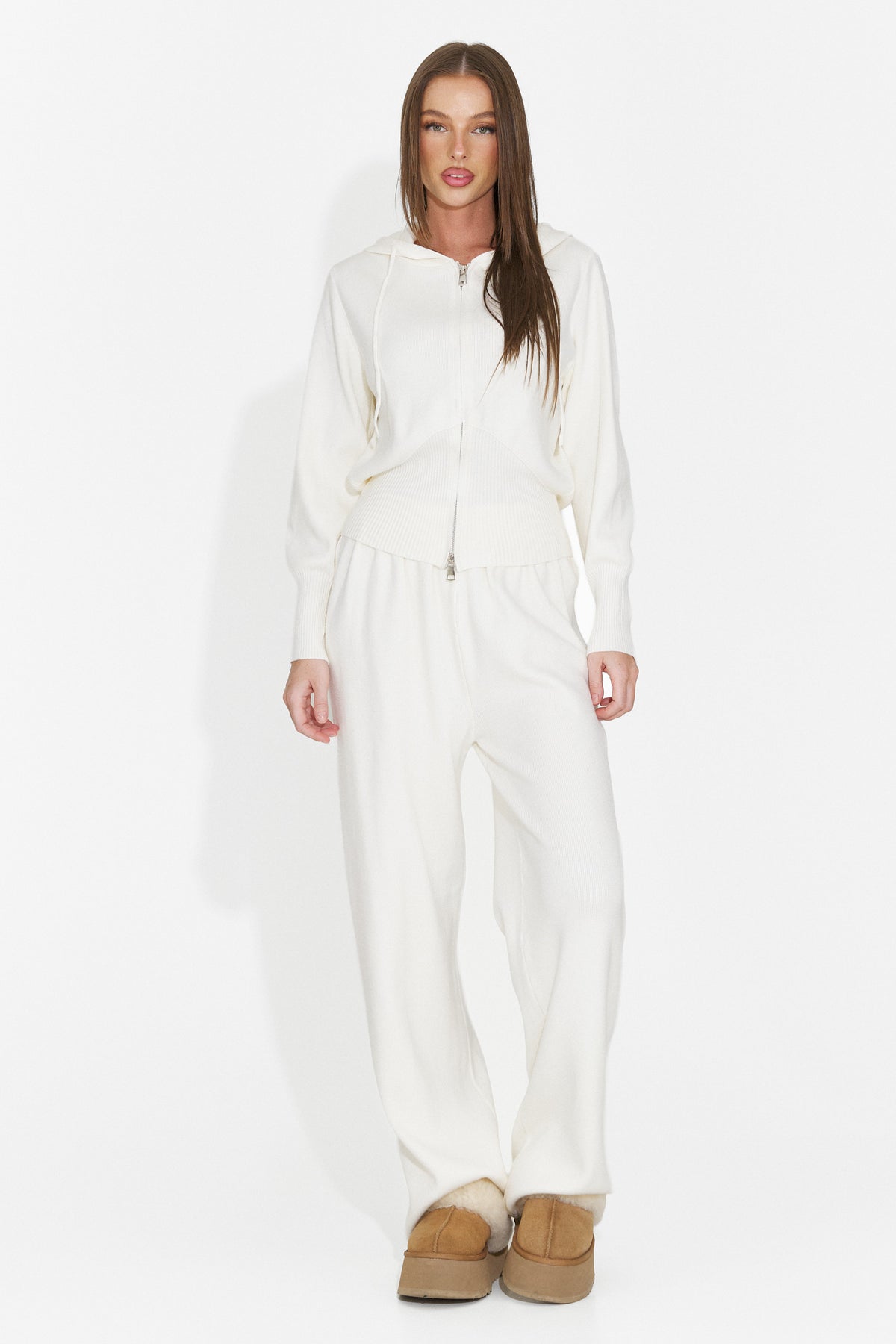 Compleu casual crem Groviroila Bogas