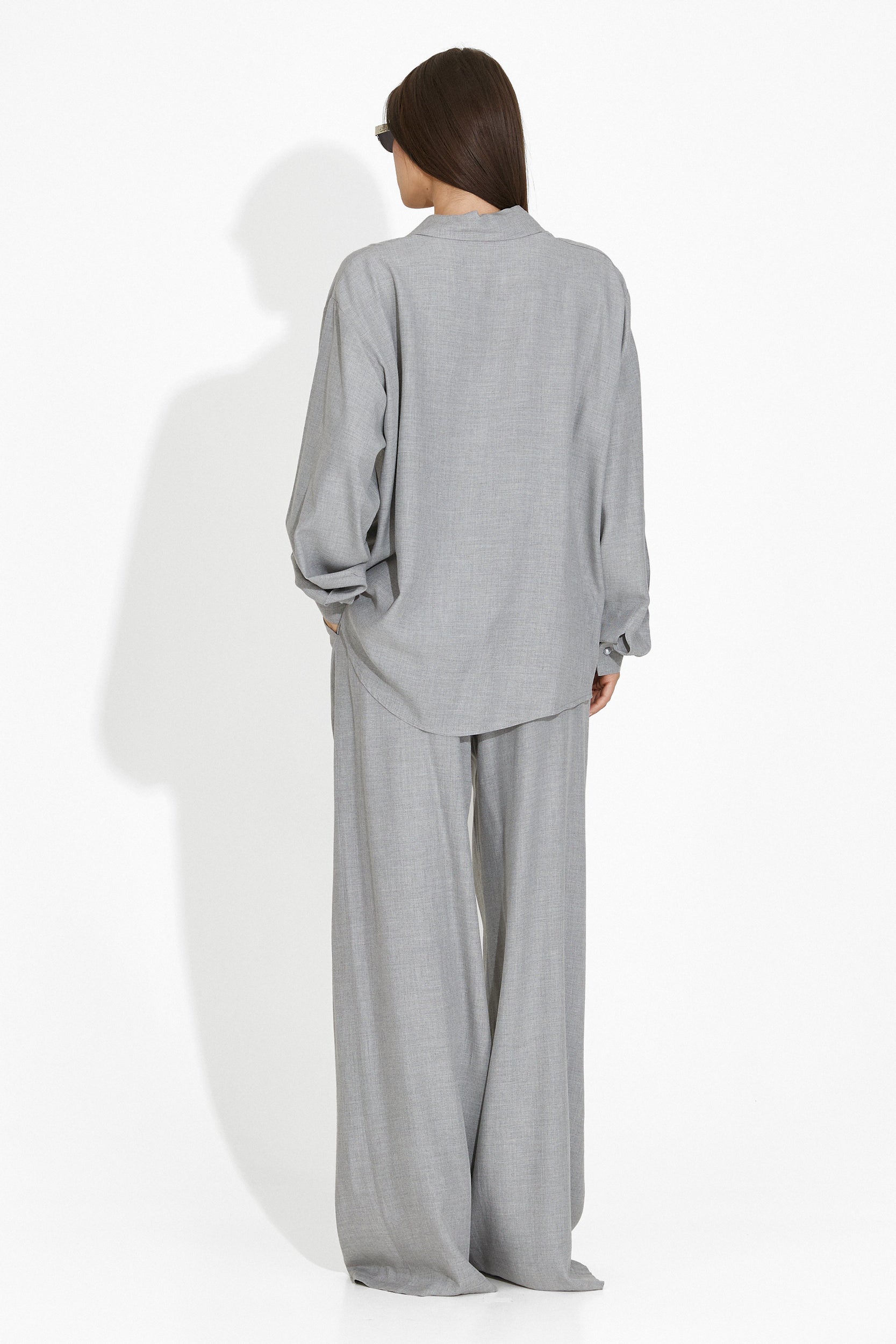 [Resigilat]  Compleu cu pantaloni elegant gri Myriam Bogas