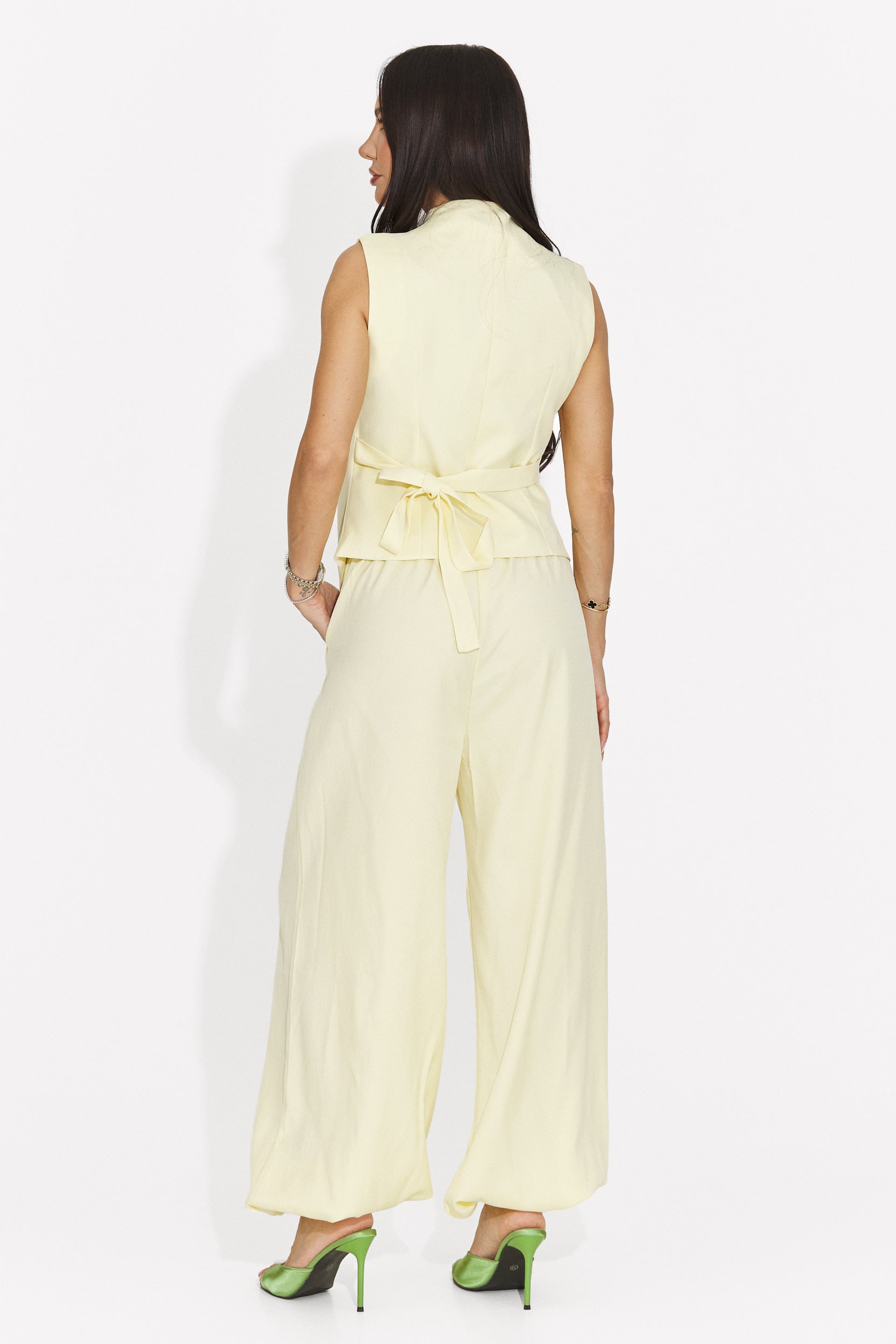 Compleu dama elegant galben Foesanty Bogas