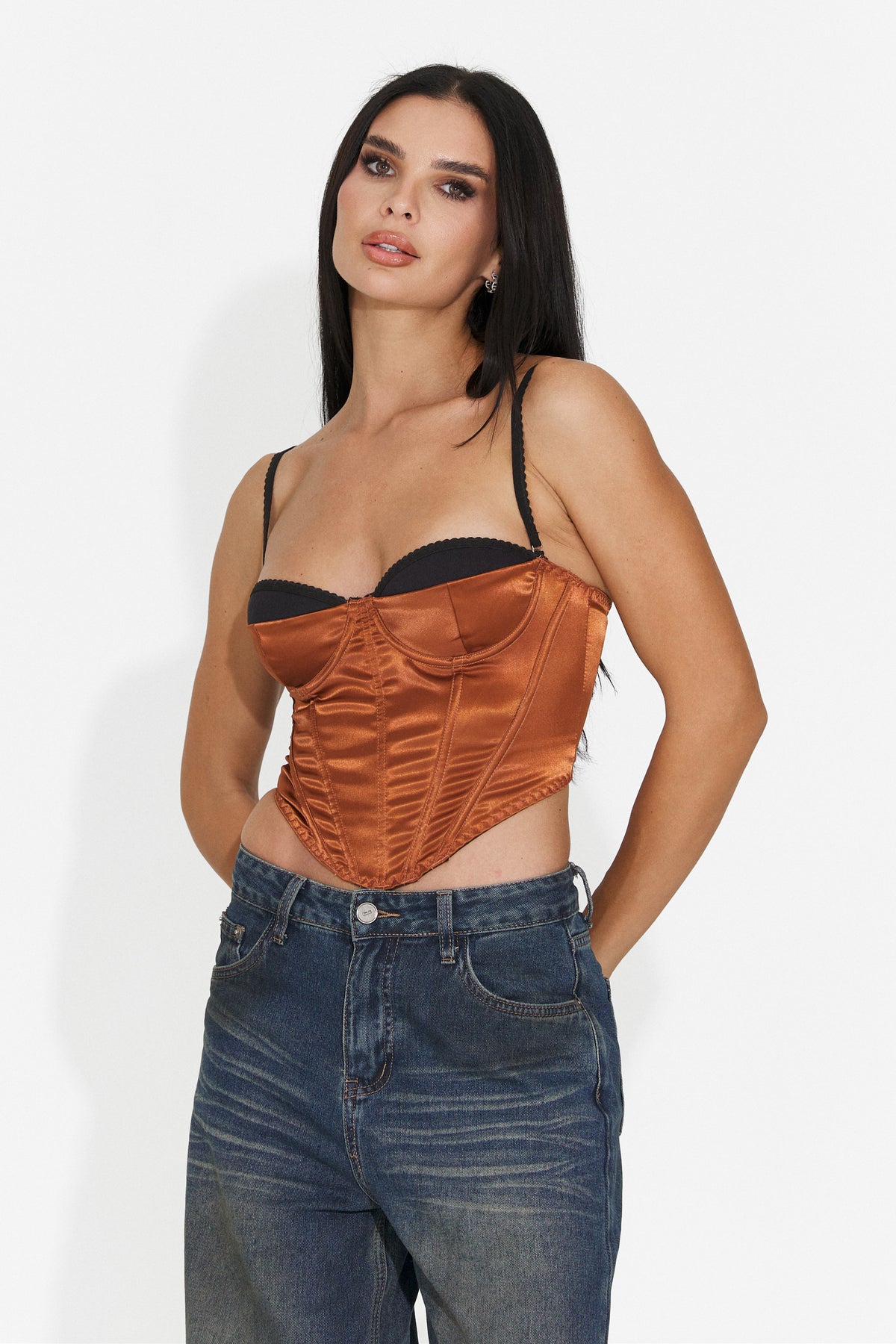 Corset elegant maro Poniaova Bogas