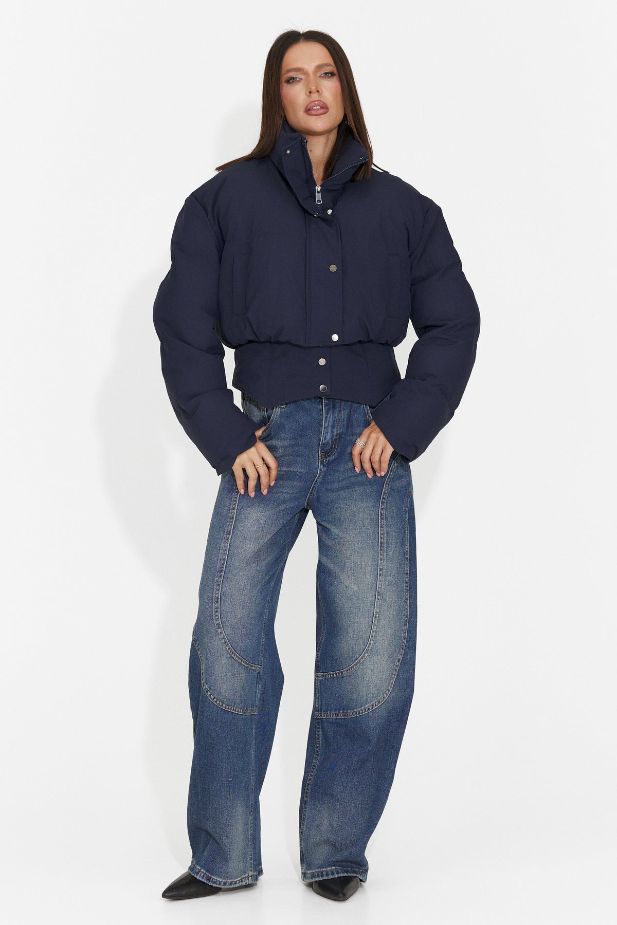 Geaca casual bleumarin Briouna Bogas