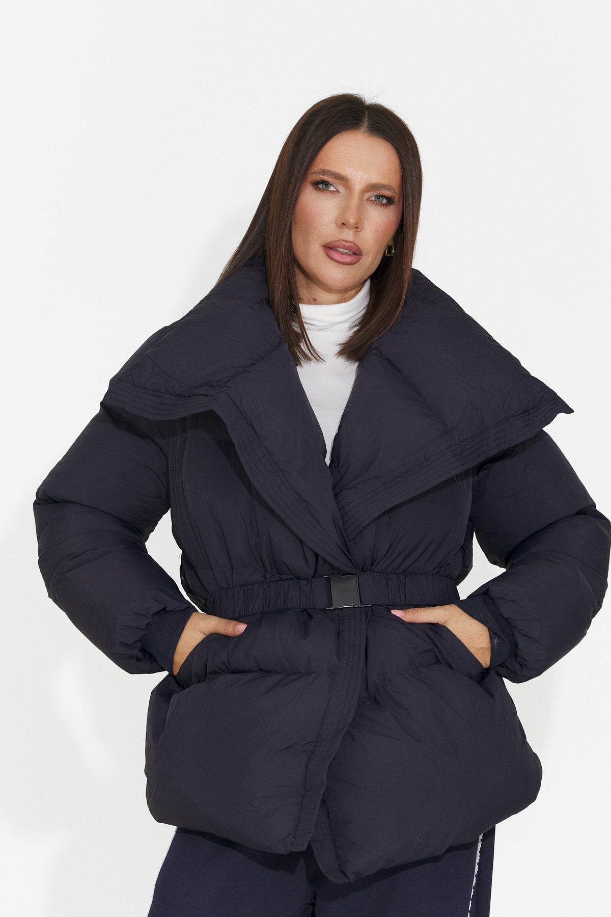 Geaca casual bleumarin Ranoueria Bogas