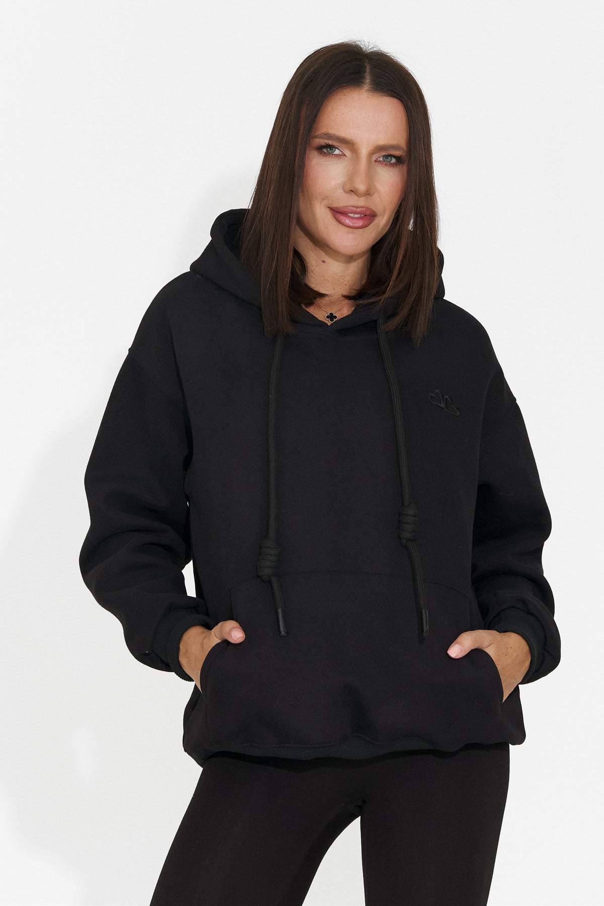 Hanorac casual negru Ciratonia Bogas