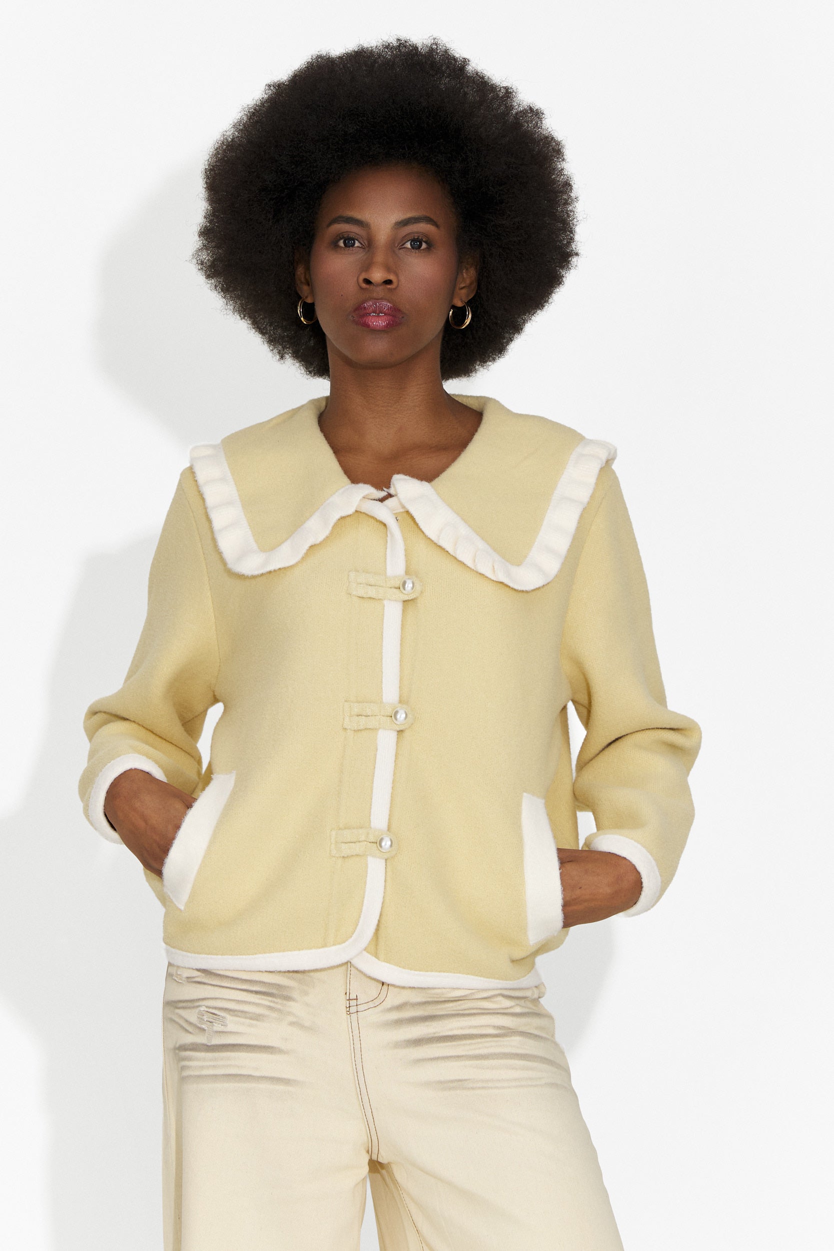 Aimea Bogas Elegantna Rumena Ženska Jakna