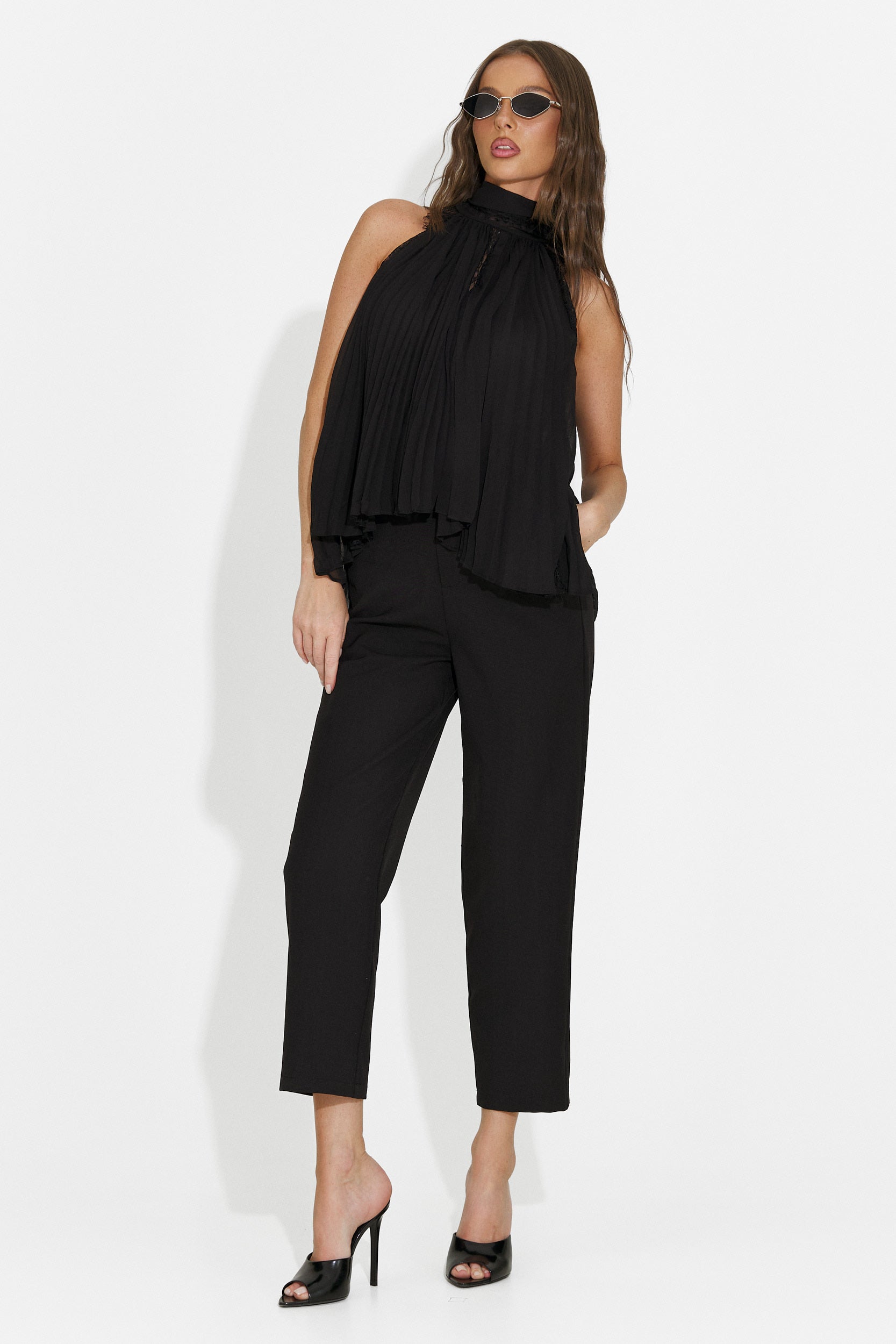 Črni ženski casual top Eirena Bogas