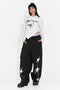 Pantaloni casual negri Riraiara Bogas