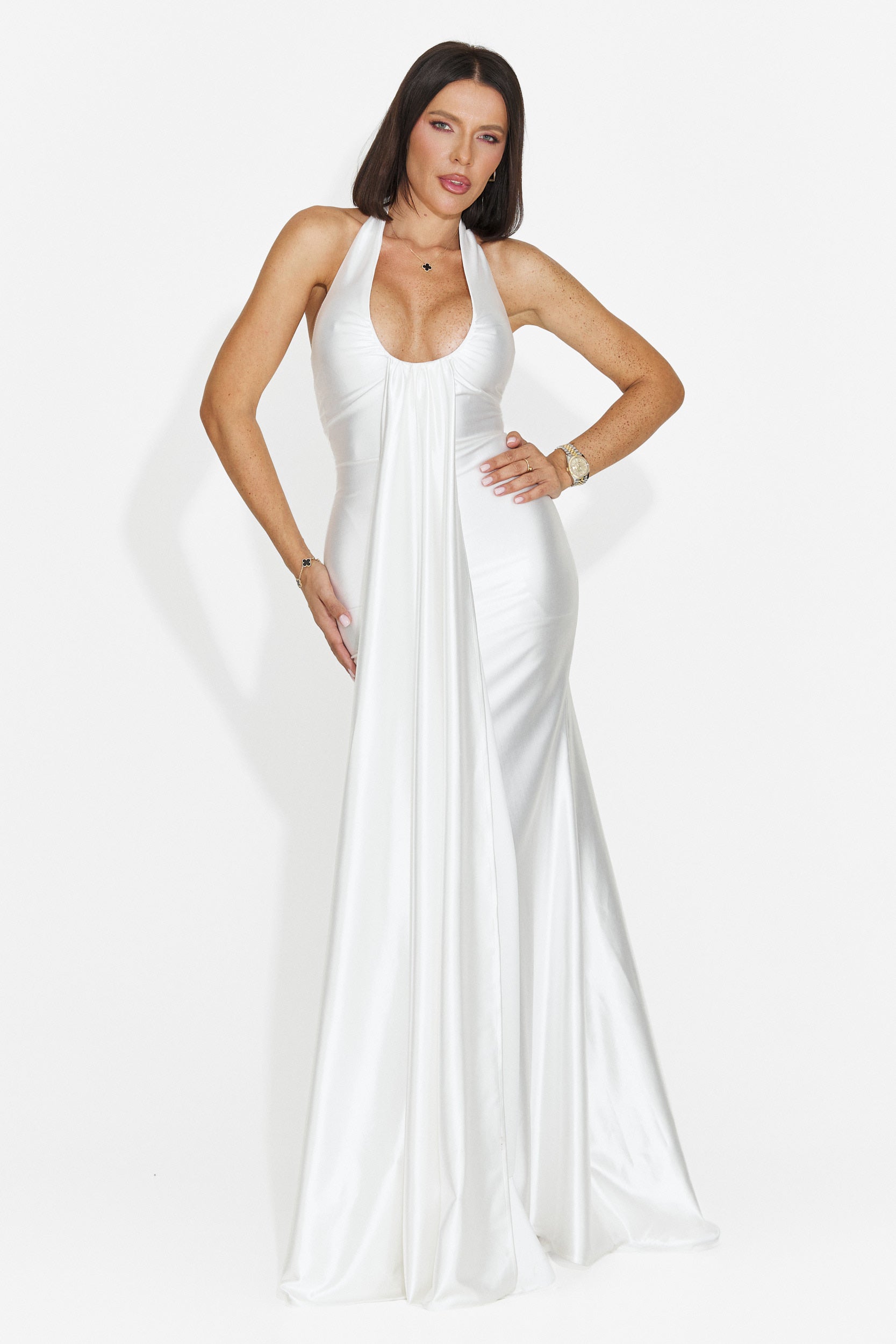Long white women's dress Jorima Bogas
