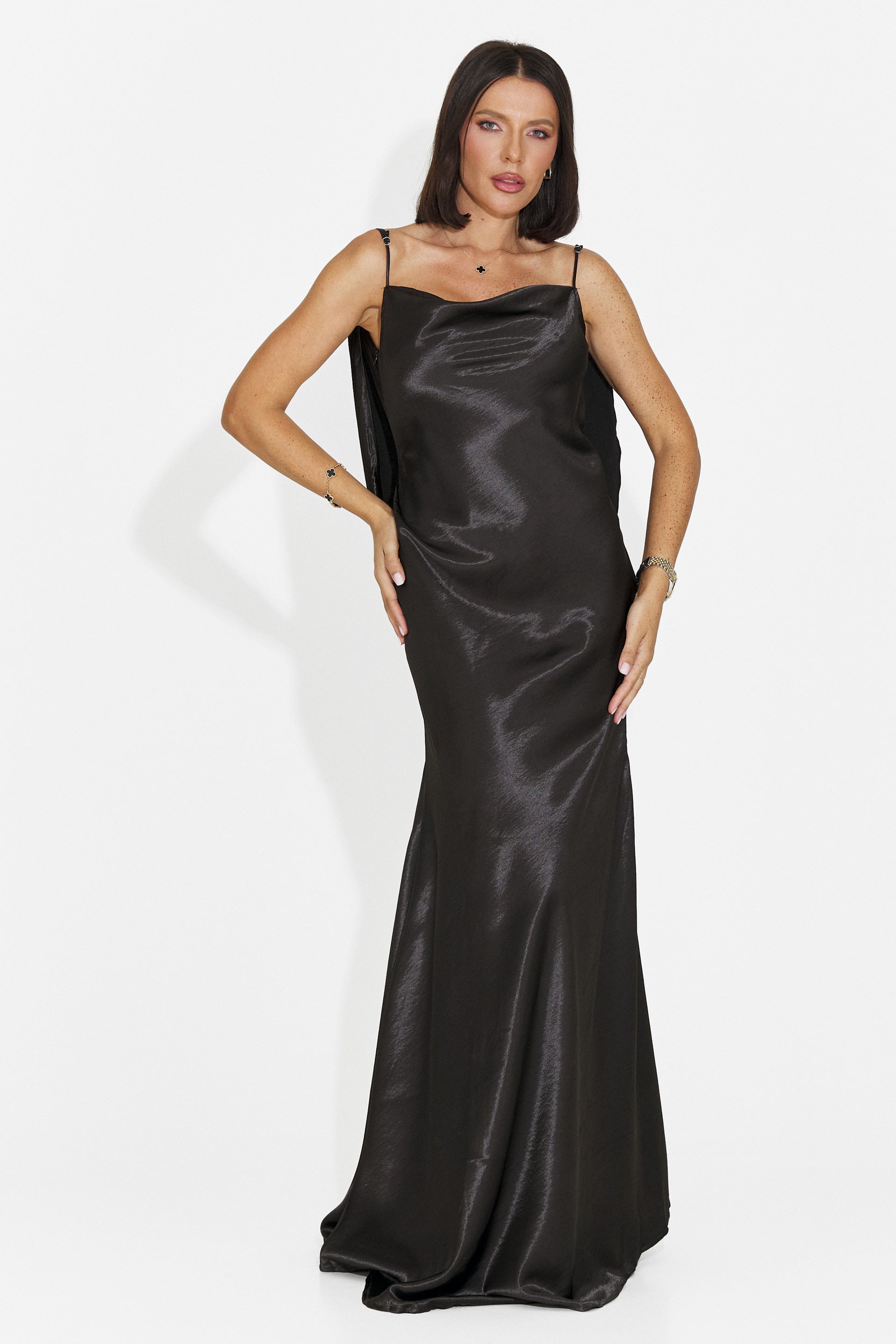 Rochie dama lunga neagra Inventy Bogas