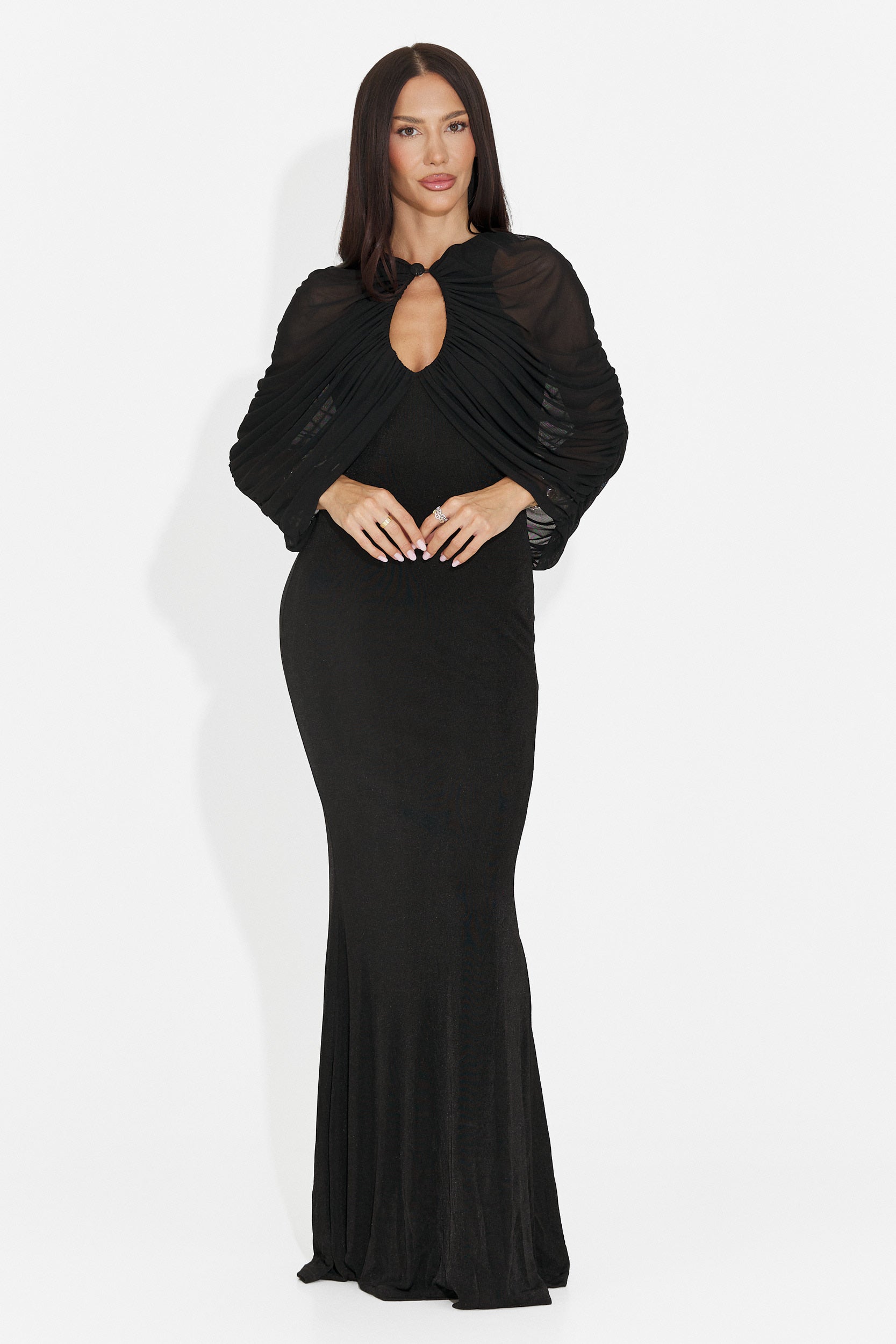Long black women's dress Lietna Bogas