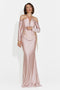 Rochie dama lunga roz Paulina Bogas