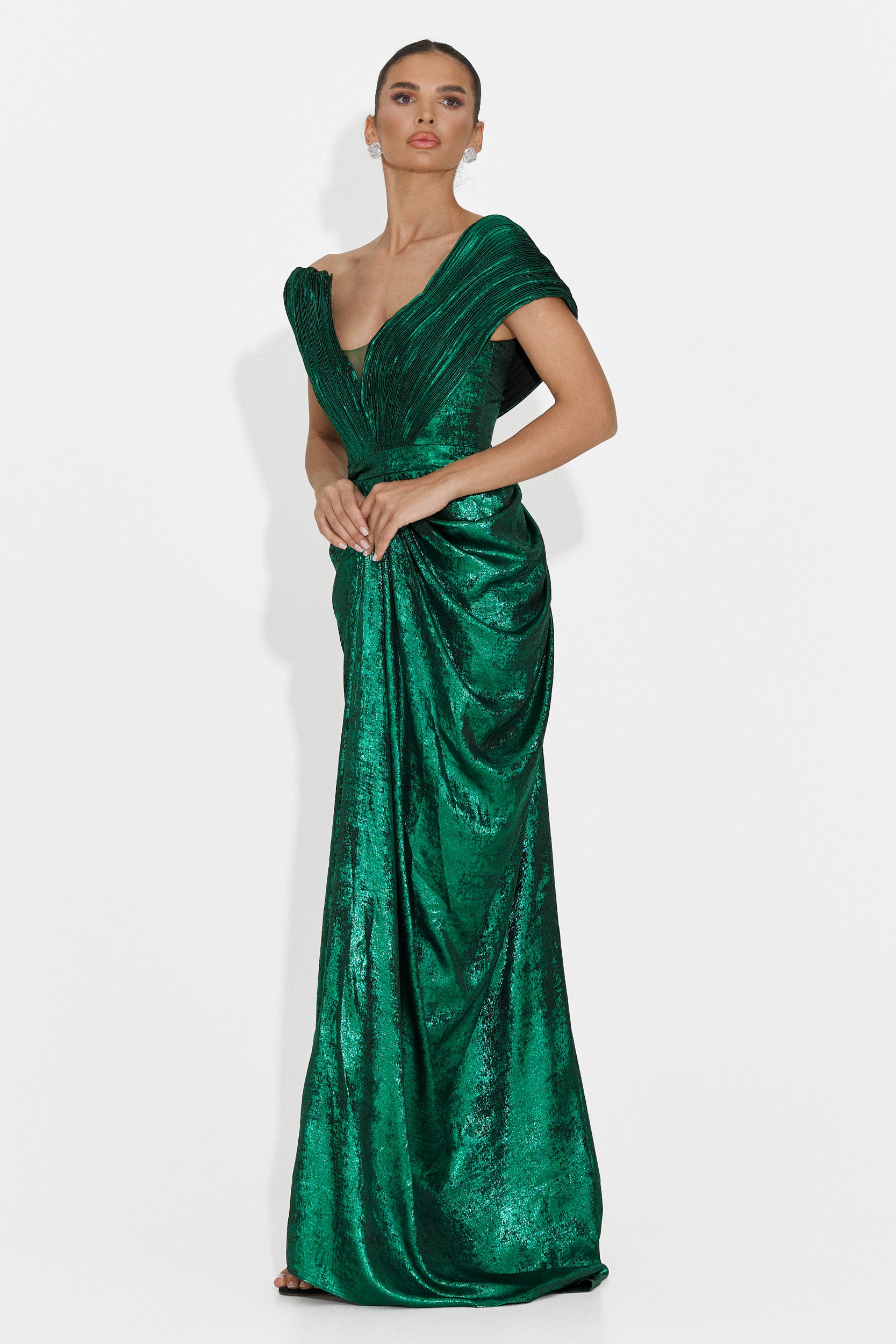 Rochie dama lunga verde Becker Bogas