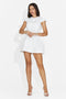 Rochie dama scurta alb Amaia Bogas