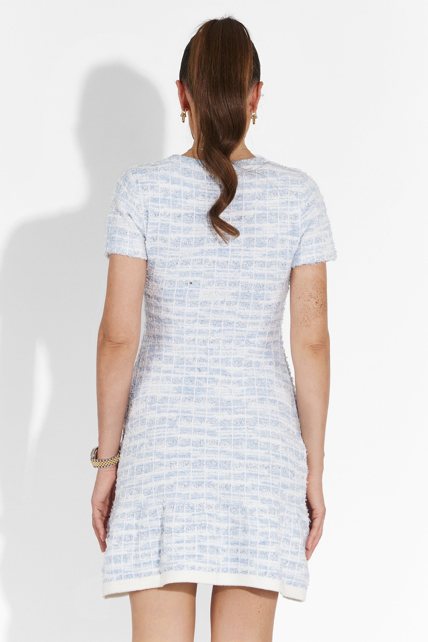 [Resigilat] Rochie dama scurta bleu Glyf Bogas