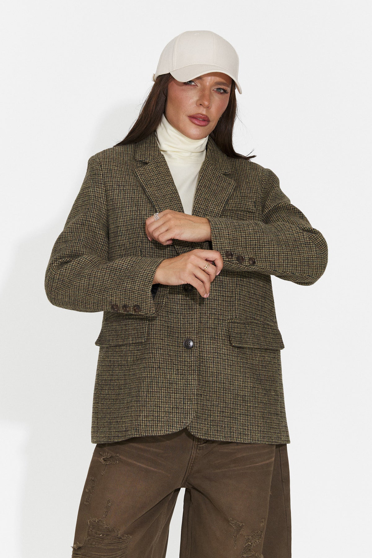 Sacou casual verde Elavaroria Bogas