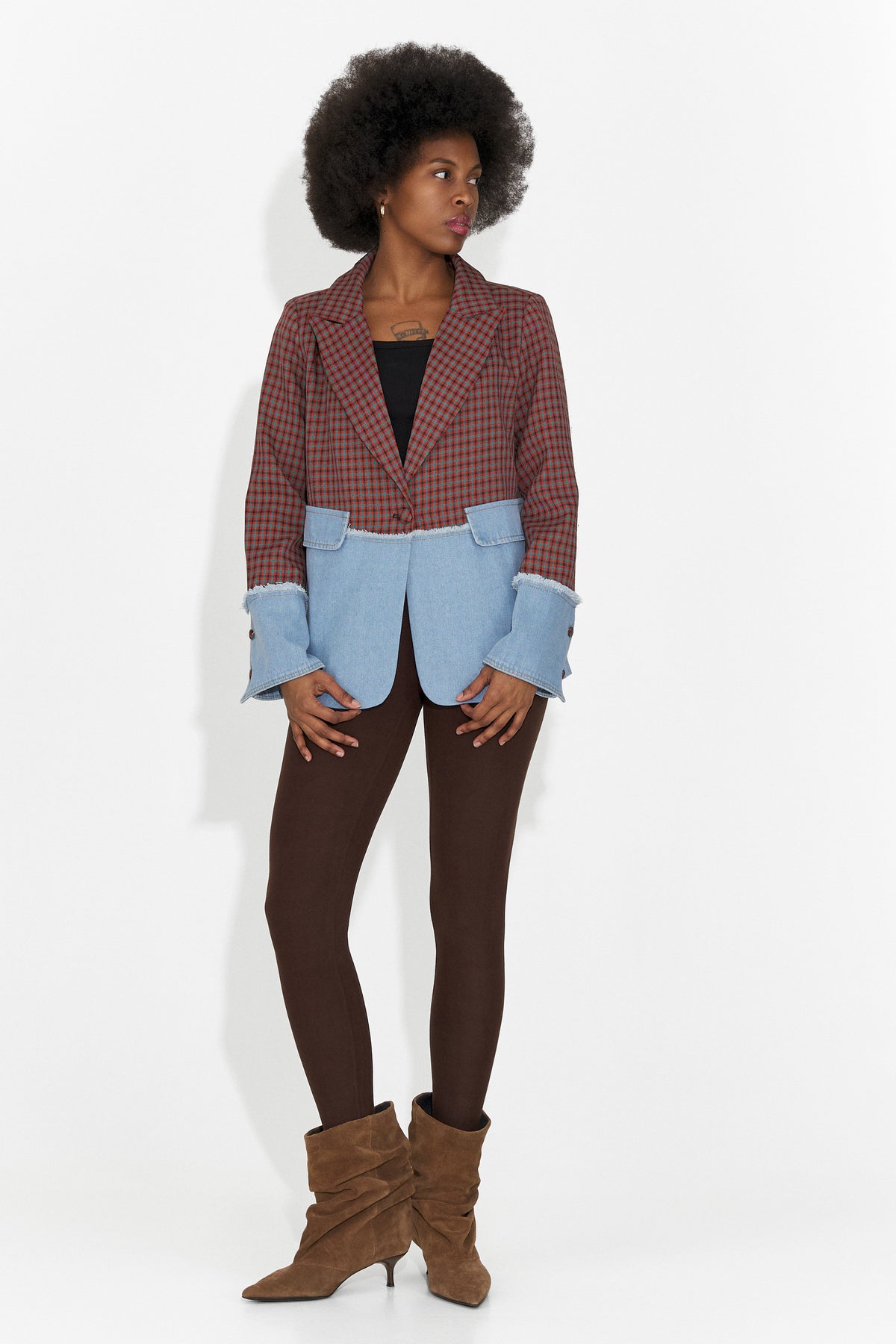 Eleganten Maroon Ženski Blazer Zinalia Bogas