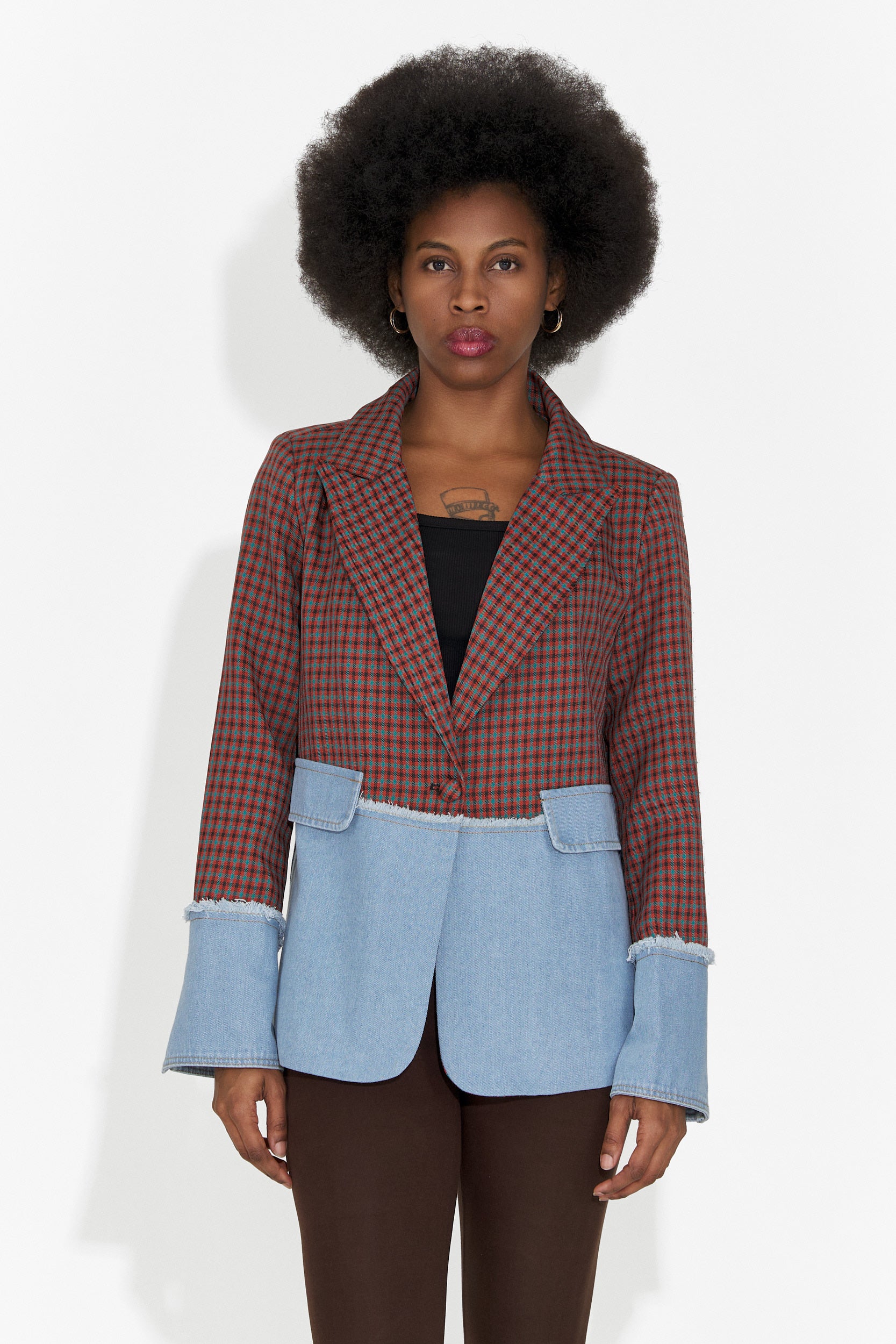 Eleganten Maroon Ženski Blazer Zinalia Bogas