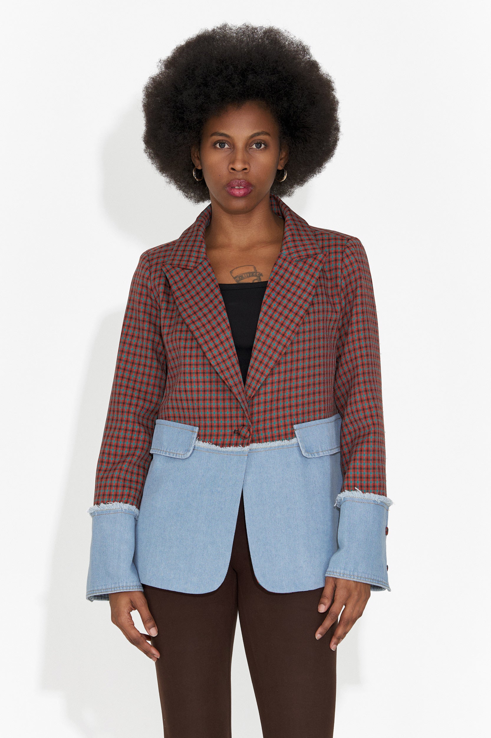 Eleganten Maroon Ženski Blazer Zinalia Bogas