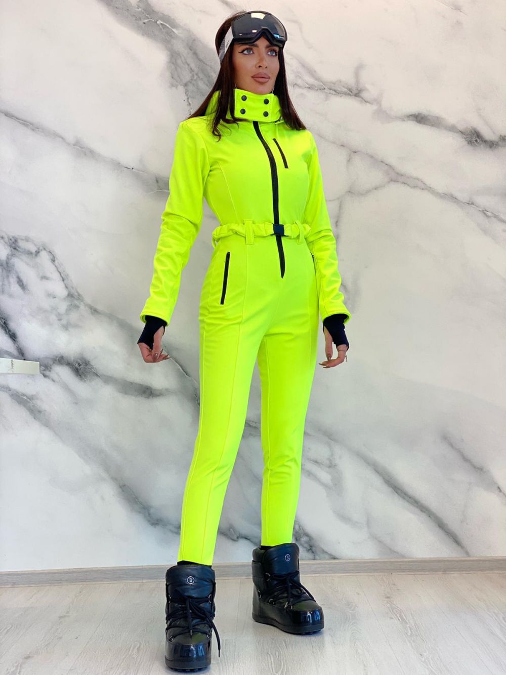 [Resigilat] Salopeta ski casual verde Anodys Bogas