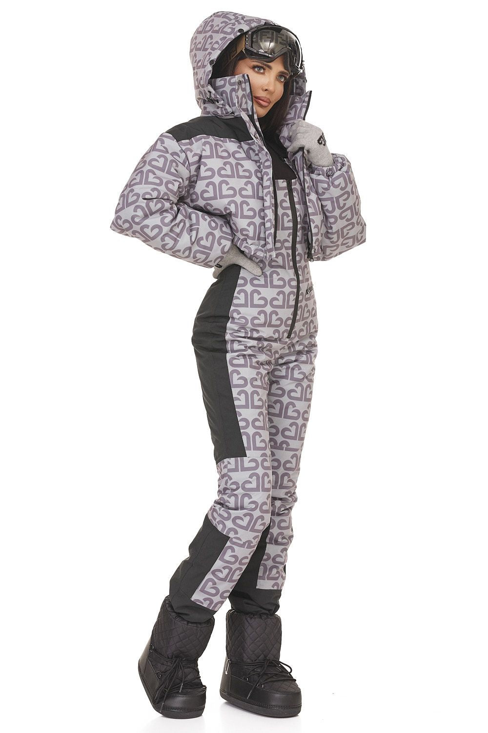 Costum ski casual gri Senileda Bogas