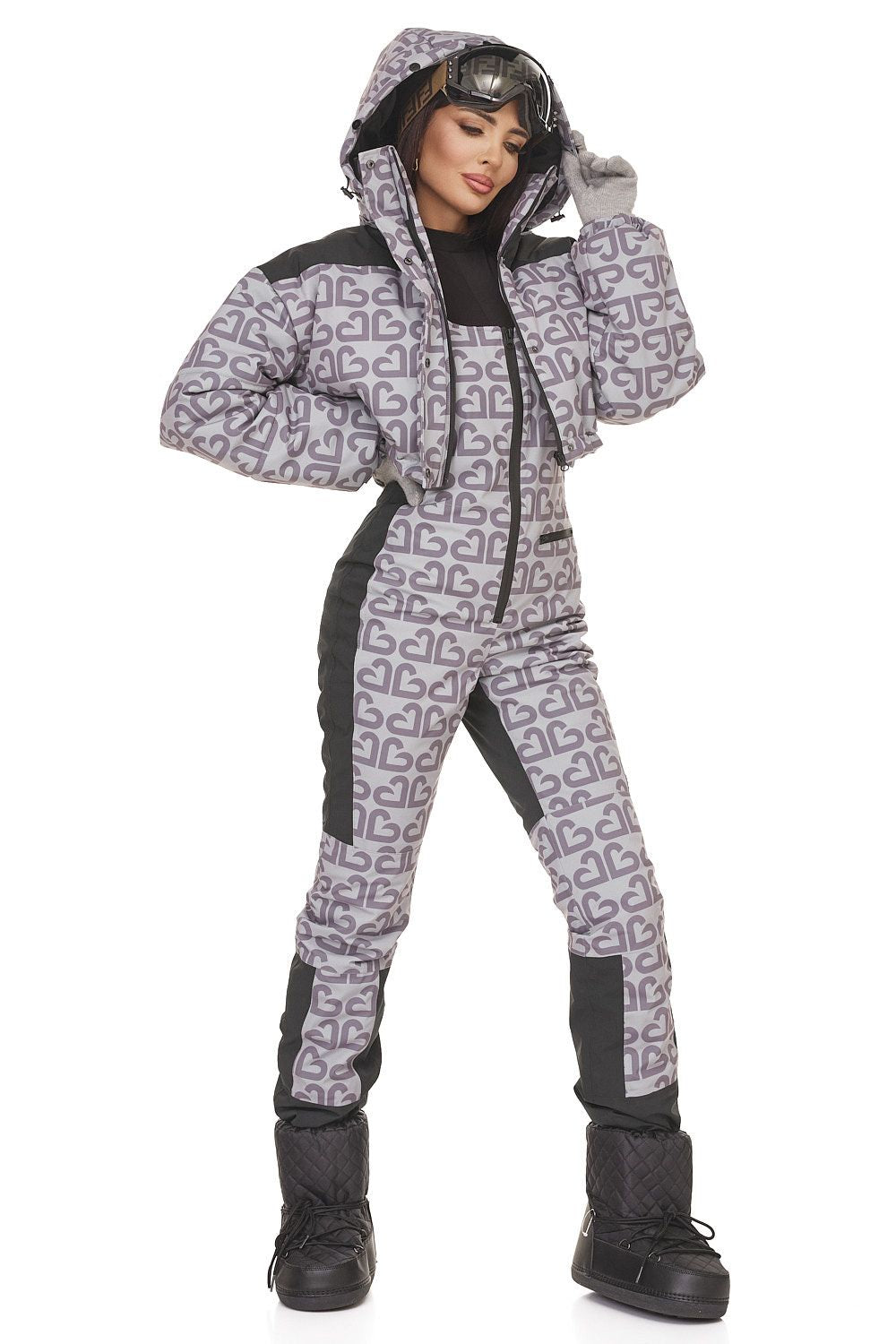 Costum ski casual gri Senileda Bogas