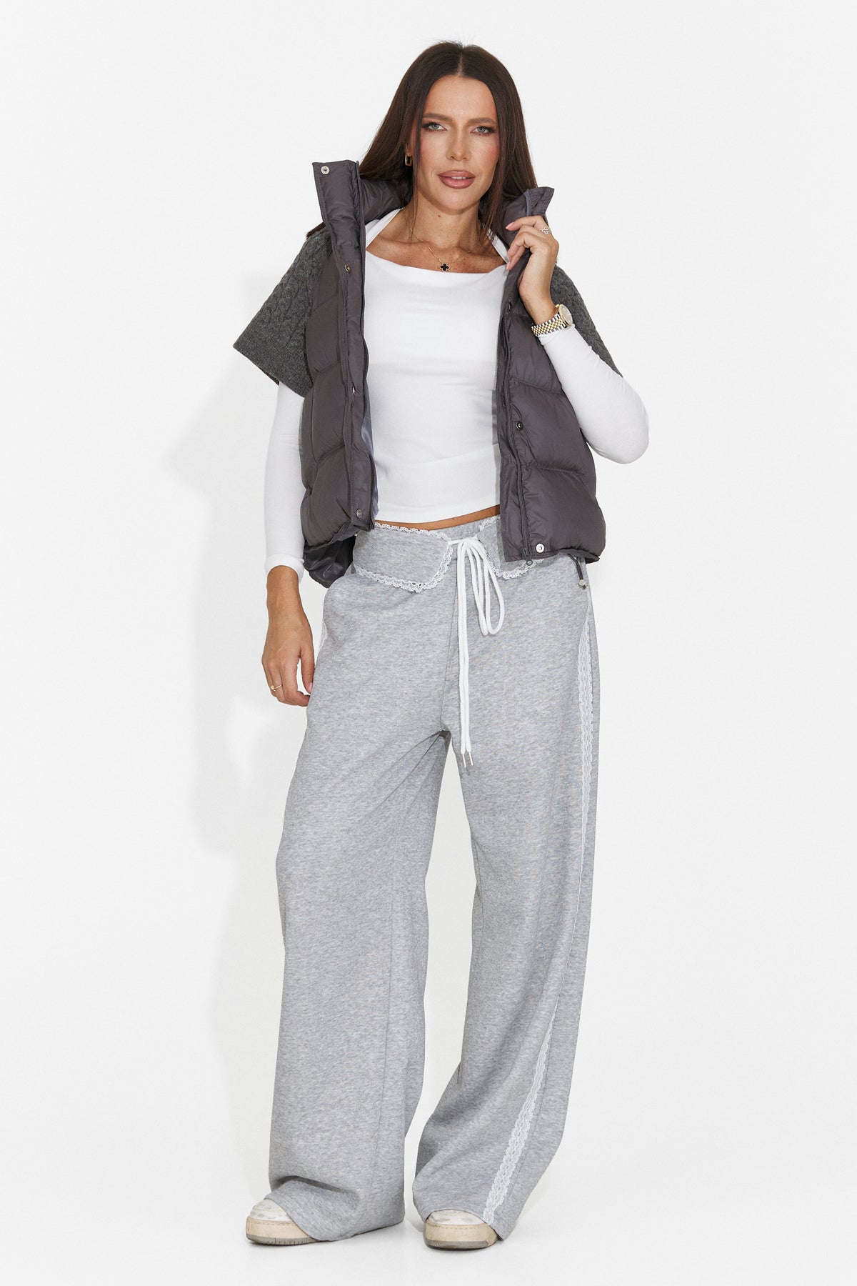 Vesta casual gri Vulrira Bogas