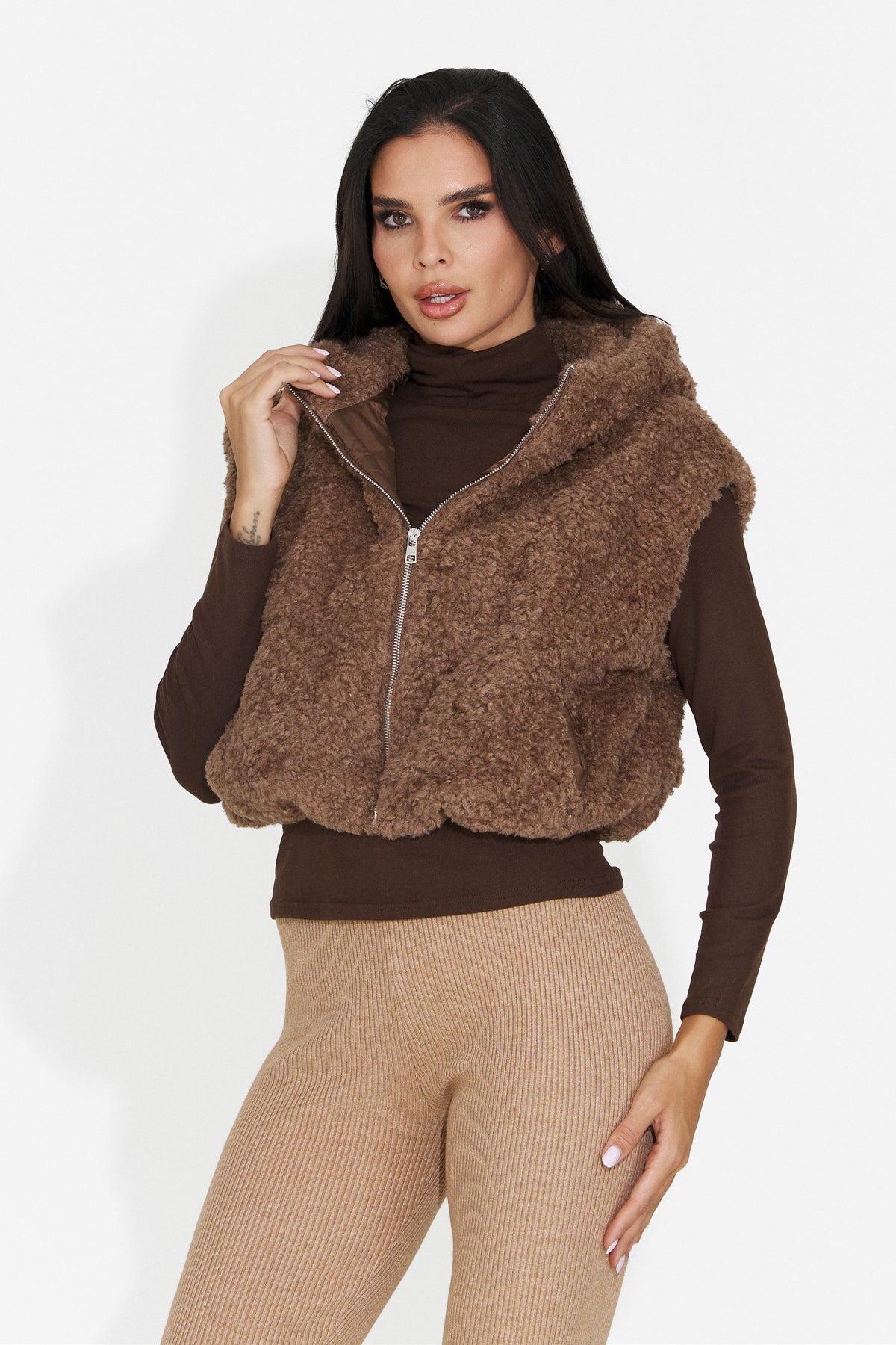 Vesta casual maro Lalaeina Bogas